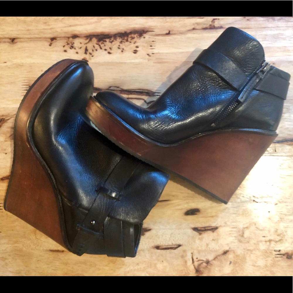 Dolce Vita Leather Wedge Boot